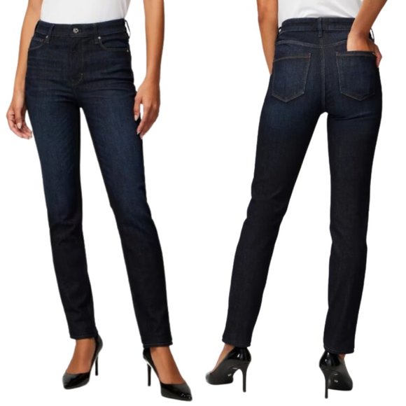 REVOLVE Black Brand Jeans James 5 Pocket Dark Wash Straight Leg SZ 28/29 NEW! - Picture 1 of 16